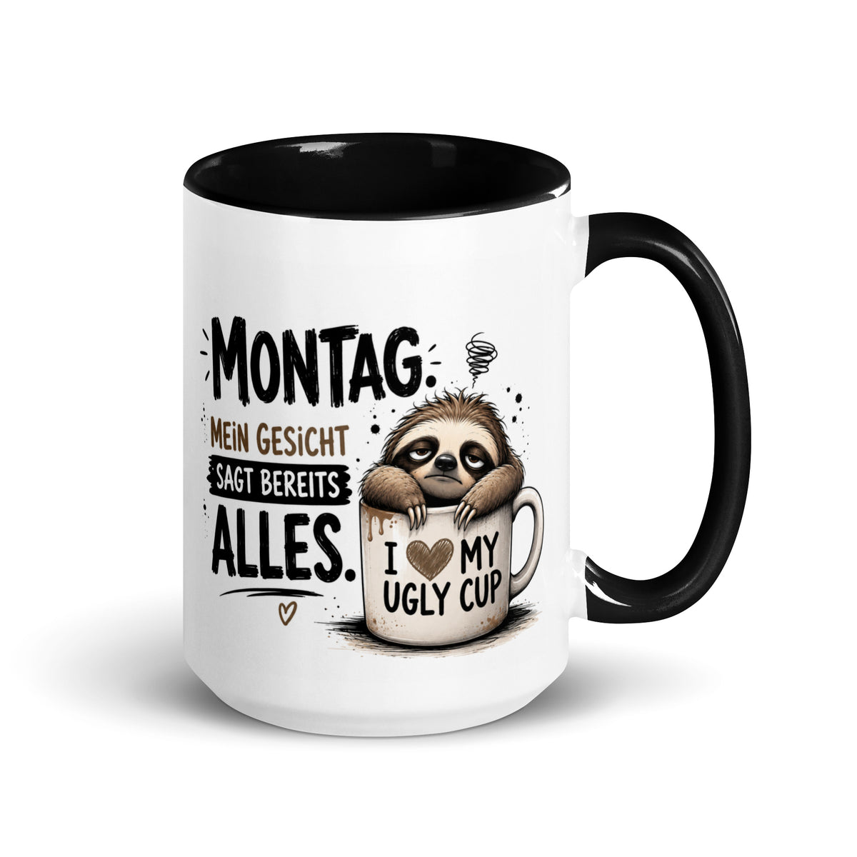Monti – Der Montagsmuffel 🦥☕ | Lustige Tasse mit Spruch