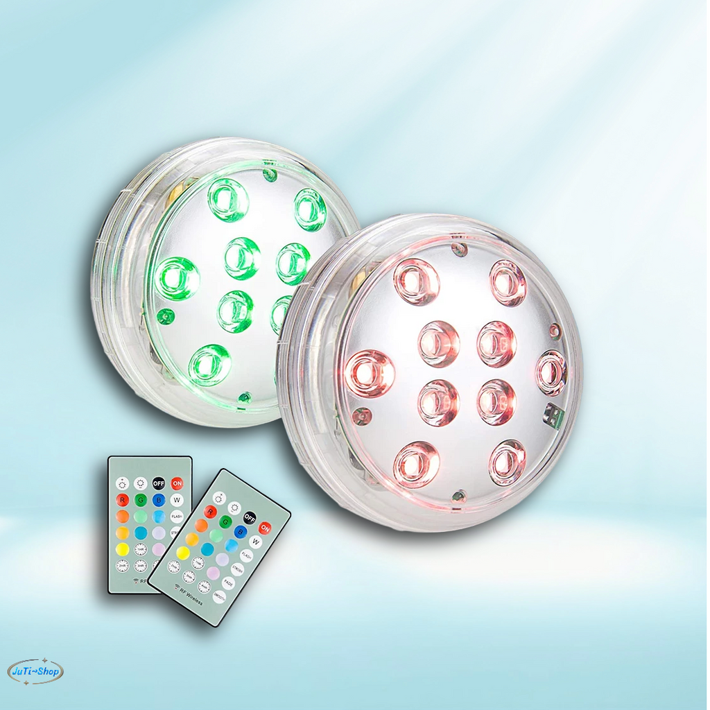 Poollicht mit ferngesteuerten Teichlichtern, IP68 wasserdichte tauchbare LED-Lampe, 16-farbige Dusche und Badewanne unter Wasser Entwurf