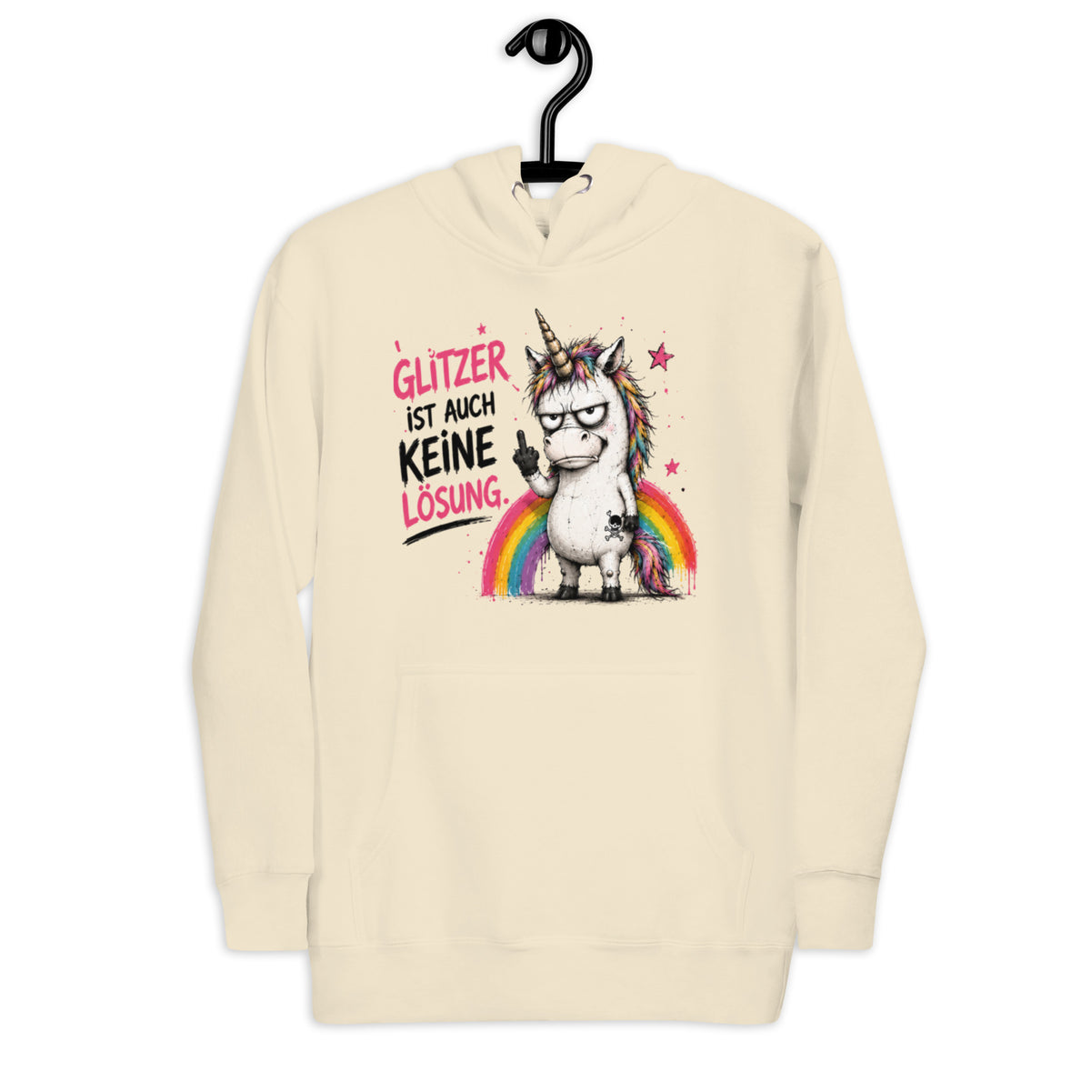 ✨ Glitzerrotz – „Glitzer ist auch keine Lösung“ | Hoodie