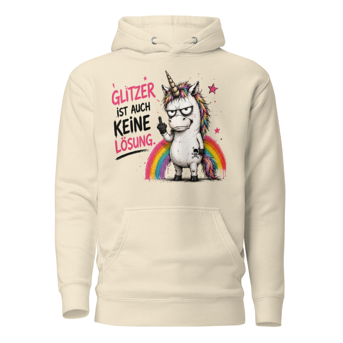 ✨ Glitzerrotz – „Glitzer ist auch keine Lösung“ | Hoodie