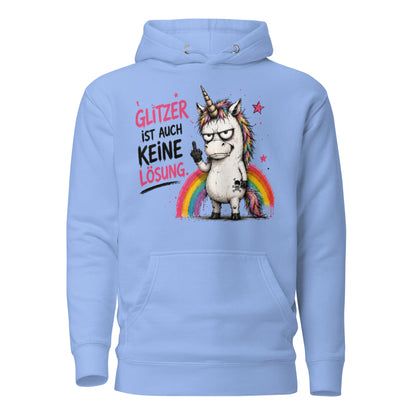 ✨ Glitzerrotz – „Glitzer ist auch keine Lösung“ | Hoodie