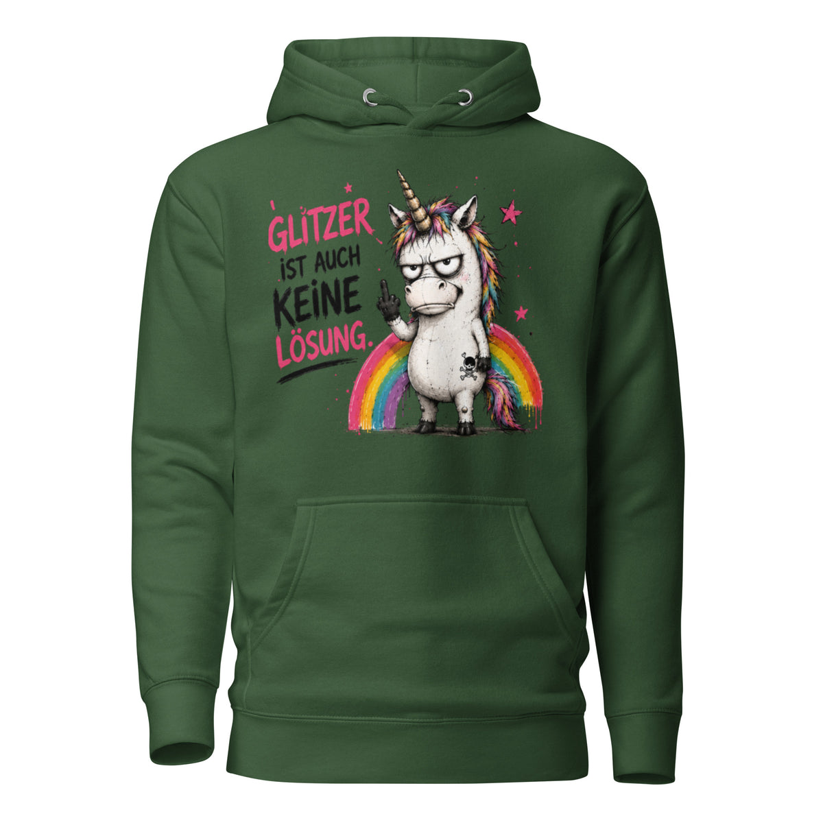 ✨ Glitzerrotz – „Glitzer ist auch keine Lösung“ | Hoodie