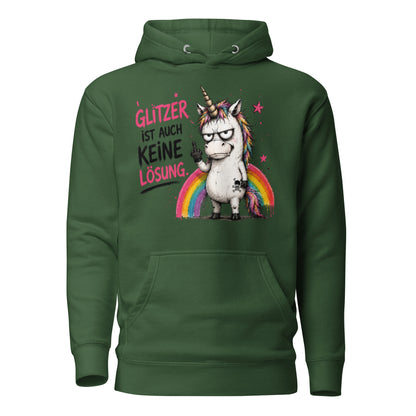 ✨ Glitzerrotz – „Glitzer ist auch keine Lösung“ | Hoodie