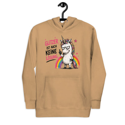 ✨ Glitzerrotz – „Glitzer ist auch keine Lösung“ | Hoodie