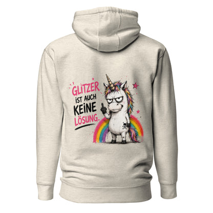 ✨ Glitzerrotz – „Glitzer ist auch keine Lösung“ | Hoodie