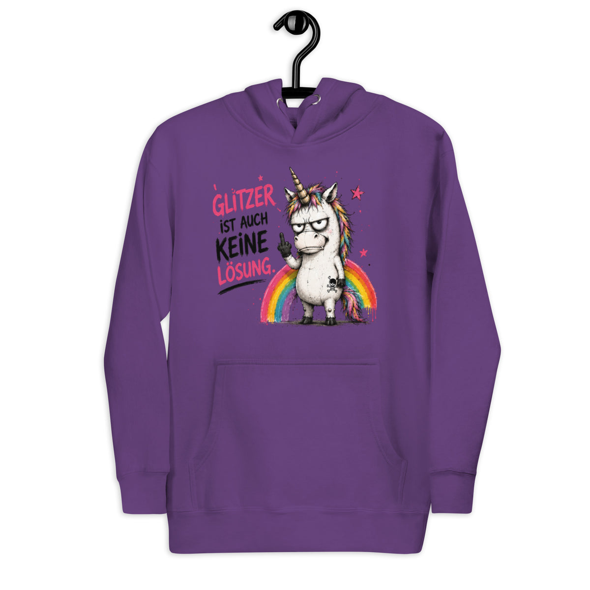 ✨ Glitzerrotz – „Glitzer ist auch keine Lösung“ | Hoodie