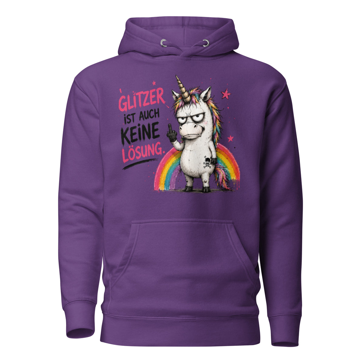 ✨ Glitzerrotz – „Glitzer ist auch keine Lösung“ | Hoodie