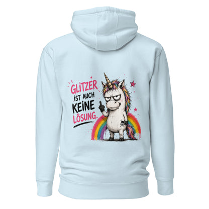 ✨ Glitzerrotz – „Glitzer ist auch keine Lösung“ | Hoodie
