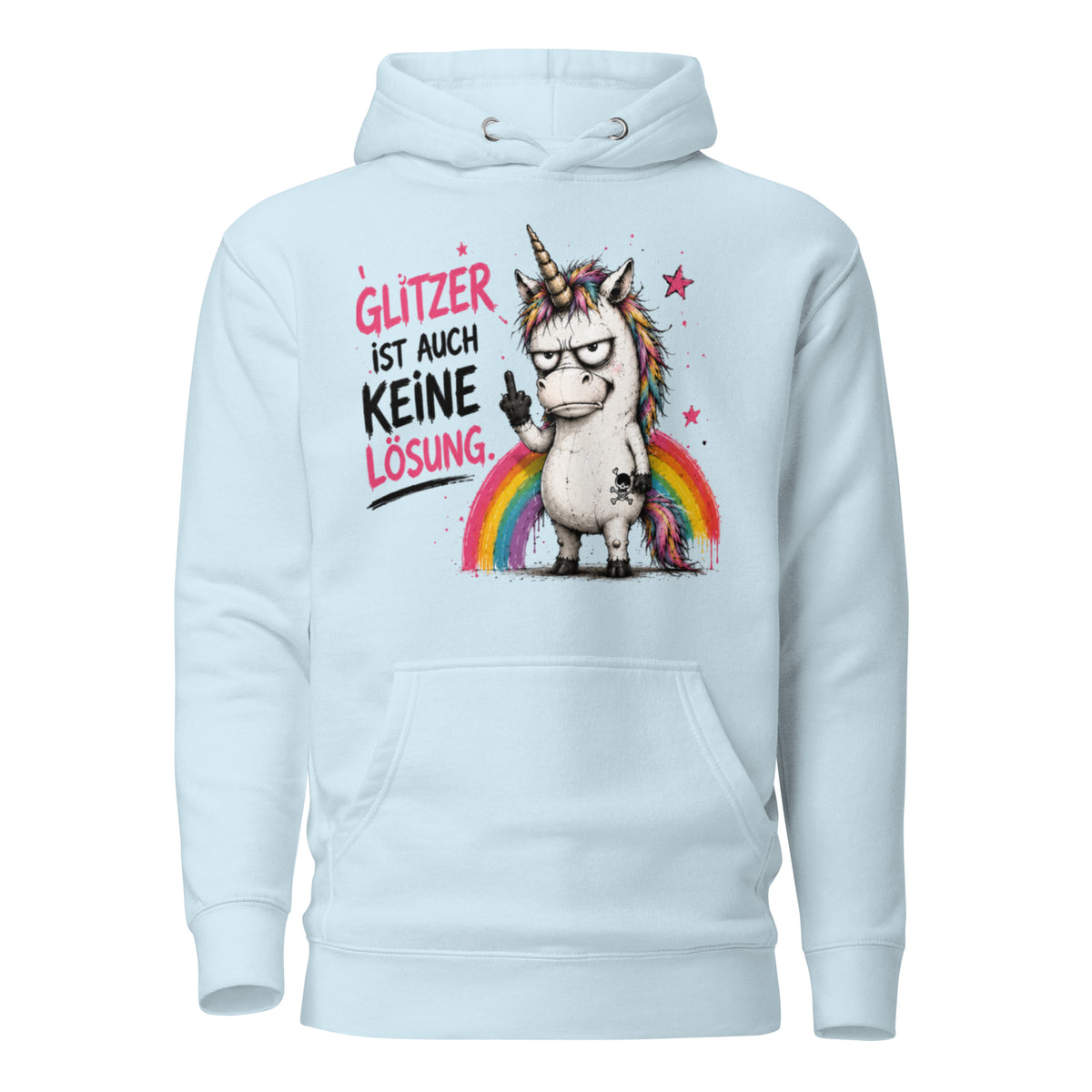 ✨ Glitzerrotz – „Glitzer ist auch keine Lösung“ | Hoodie