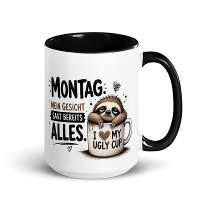 Monti – Der Montagsmuffel 🦥☕ | Lustige Tasse mit Spruch
