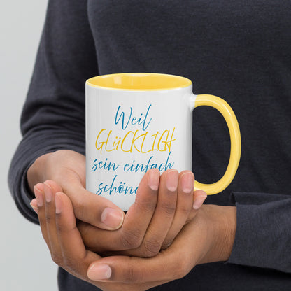 Weil Glücklich sein einfach schöner ist. Die gute Laune Tasse