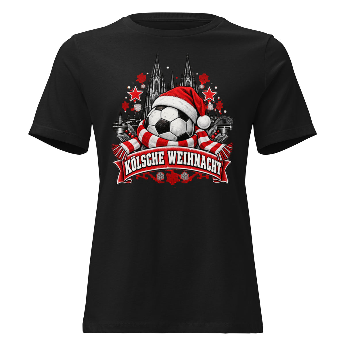 Weihnachts-T-Shirt „Kölsche Weihnacht“ – Weihnachten mit kölschem Hätz
