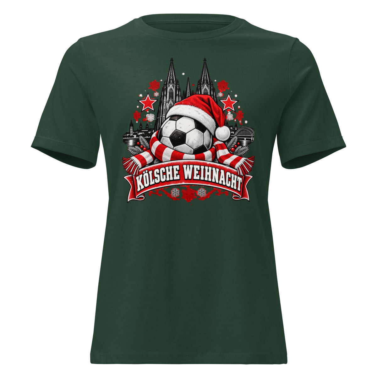 Weihnachts-T-Shirt „Kölsche Weihnacht“ – Weihnachten mit kölschem Hätz