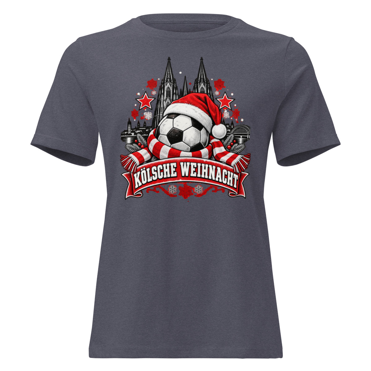 Weihnachts-T-Shirt „Kölsche Weihnacht“ – Weihnachten mit kölschem Hätz