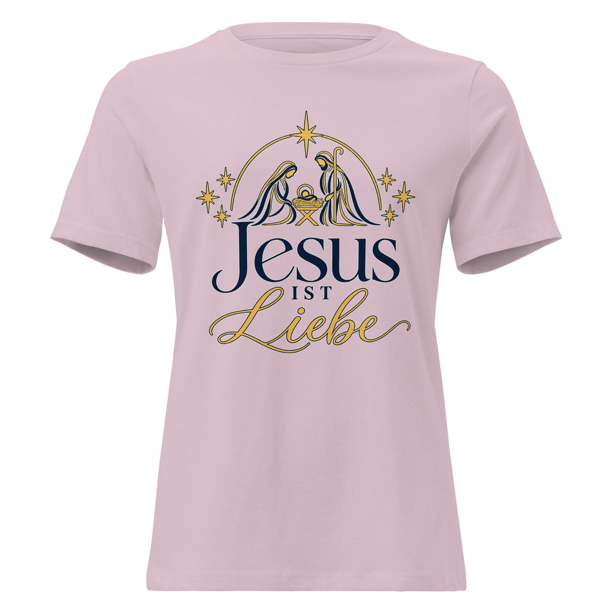 Damen-Weihnachtsshirt „Jesus ist Liebe“