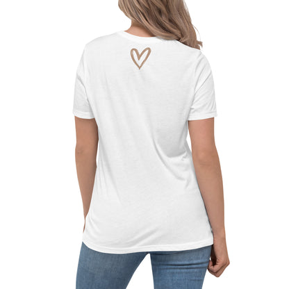 Damen T-Shirt „Love Life Moments“ – Statement Shirt mit Herz