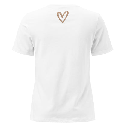 Damen T-Shirt „Love Life Moments“ – Statement Shirt mit Herz