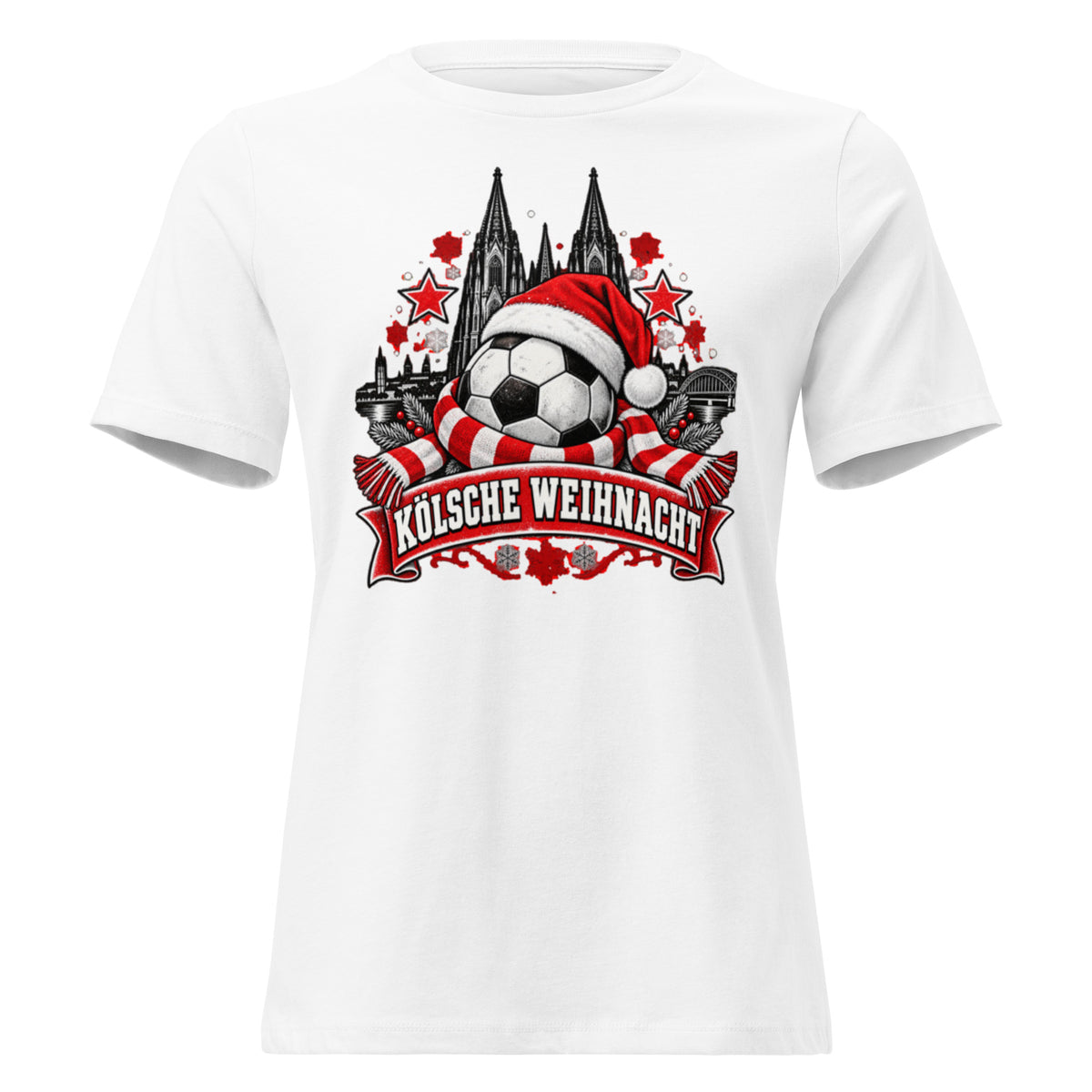 Weihnachts-T-Shirt „Kölsche Weihnacht“ – Weihnachten mit kölschem Hätz